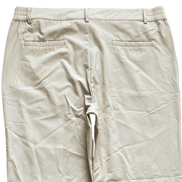 Hiverlay Pants Womens Large Khaki Golf Stretch Elastic Waist Performance Travel - Picture 9 of 11